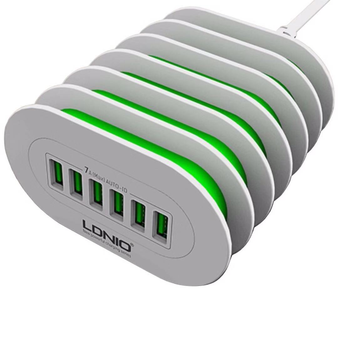 LDNIO USB AUT0-ID COMPATIBLE CHARGER 6-PORT 7A DESKTOP CHARGER